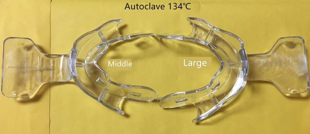 2Pis/Lot Dental Frame Cut Back Impression Trays Mandibular Denture Edentulous FCB Clear Ivolcar Style