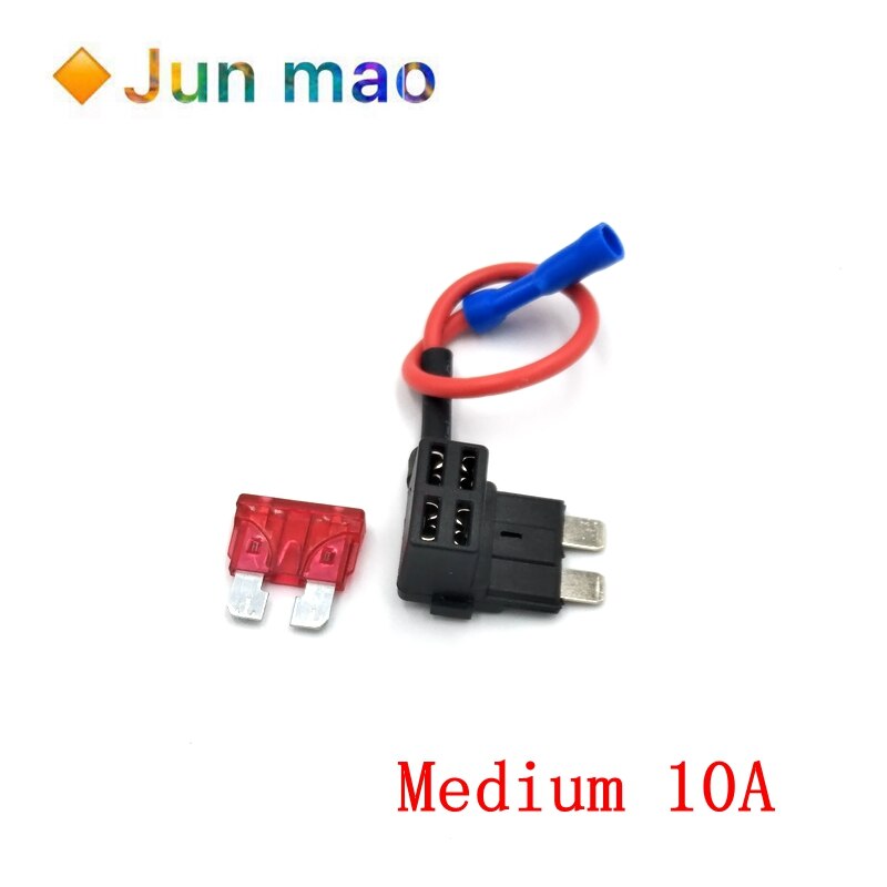 12V MINI SMALL MEDIUM Size Car Fuse Holder Add-a-circuit TAP Adapter with Micro Mini Standard ATM Blade Fuse