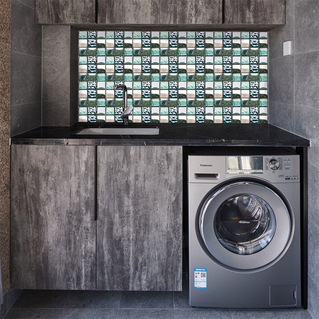 30 stuks 3d tegelstickers zelfklevend badkamer keuken decoratie huis muur naklejki na sciane wandtegelstickers vliegende stickers