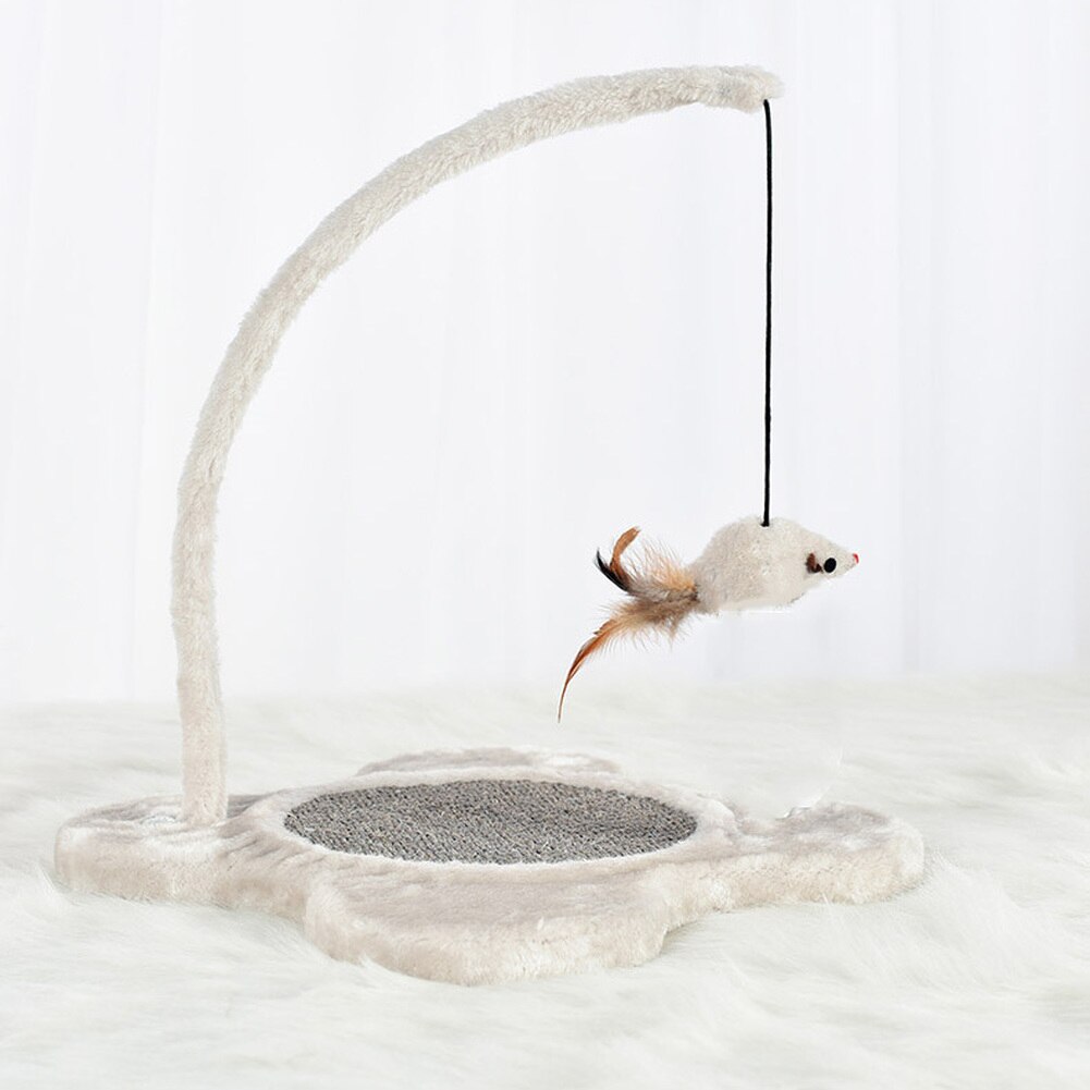 Cat Scratching Post Funny Tree with Soft Plush Cats Tower Funiture Toys Pet Pad Brush Furniture Scratch Mat Tree Toy