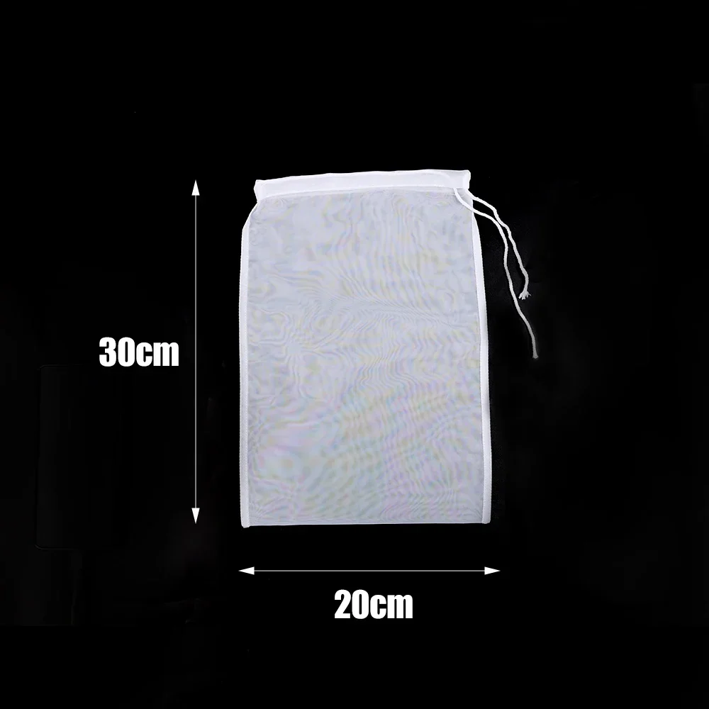 100Mesh Herbruikbare Mesh Sojamelk Nylon Filterzakken Moer Yoghurt Thee Koffie Olie Voedsel Druk Filter Theepot Grote Keuken Filters Zak: M / green
