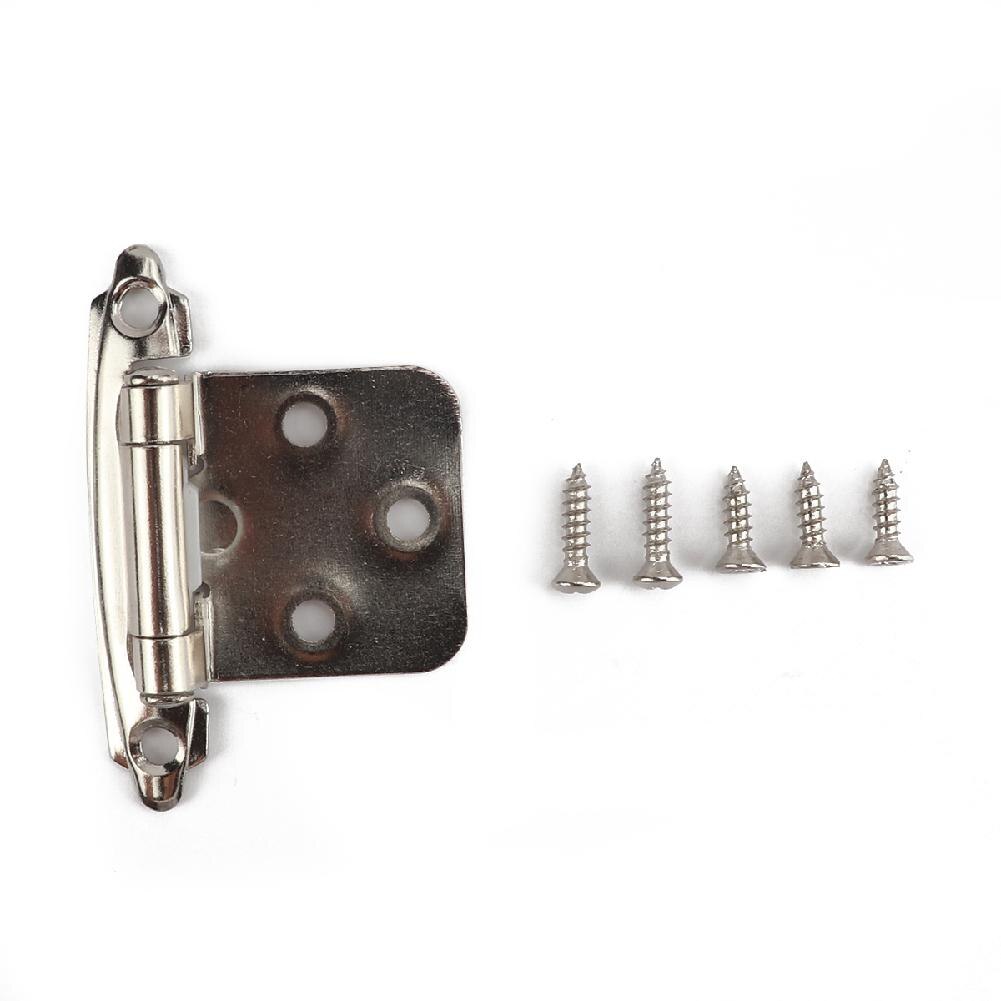 15pcs/set Iron Hinge Kit Face-Frame Hinge Kit American Hinge Round Knob Handle Set for Trailers RV Car Parts