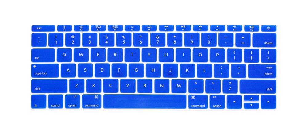 For Apple Macbook Pro 13" Inch Keyboard Skin Cover Protector Us Version A1708 (No Touch Bar) For Mac Book Pro 13.3 1708: dark blue