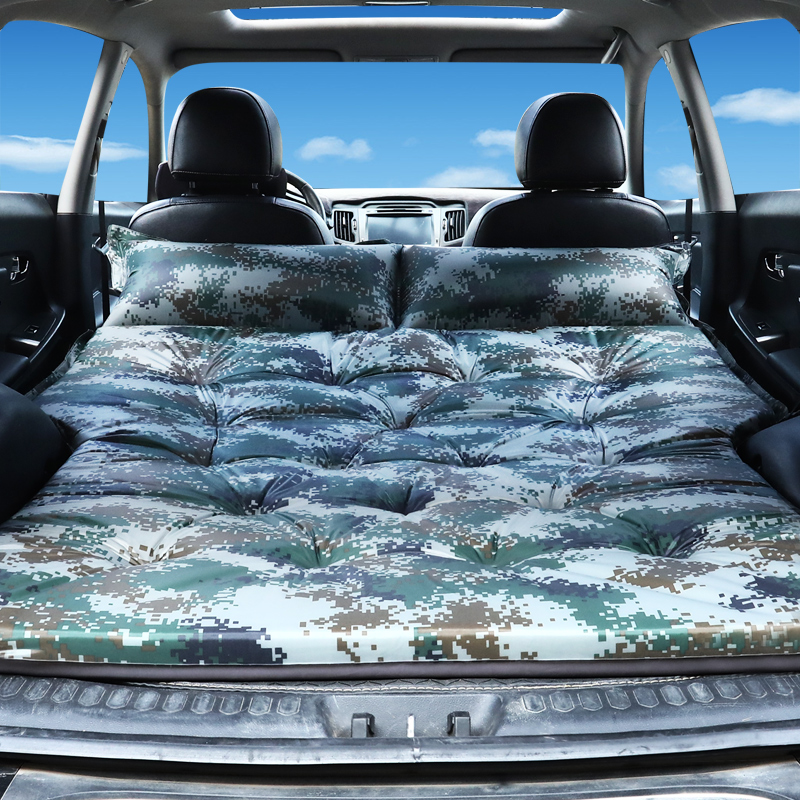 Auto reizen luchtkussen bed Opblaasbare bed Hand Naaien Auto Voor Skoda Yeti Rapid: Black
