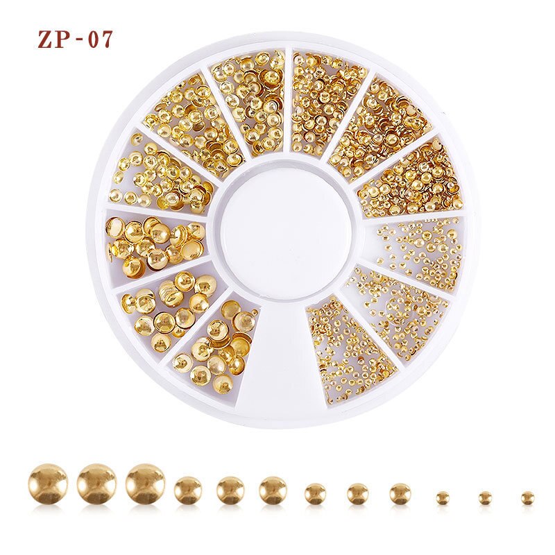 30 mønstre negle rhinestones sten ab farve rhinestone perler manicure til negle kunst dekorationer krystaller tilbehør: Zp -07