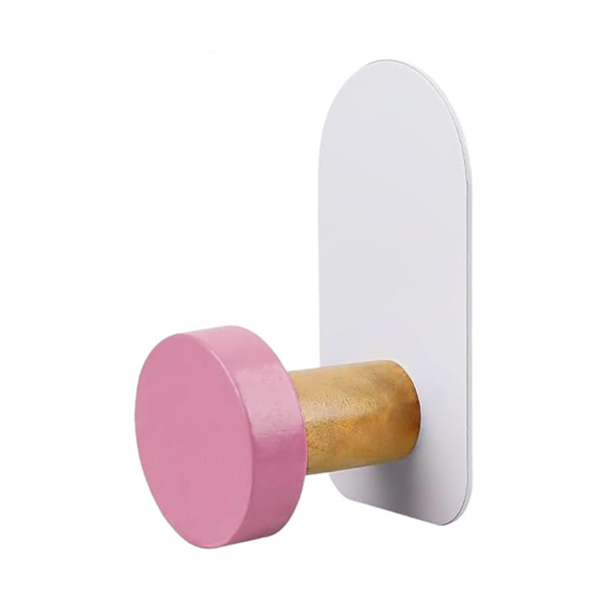 1 stks kleurrijke muurhaken zelfklevende haken geen boren houten kapstokken voor kinderen keuken badkamer woonkamer