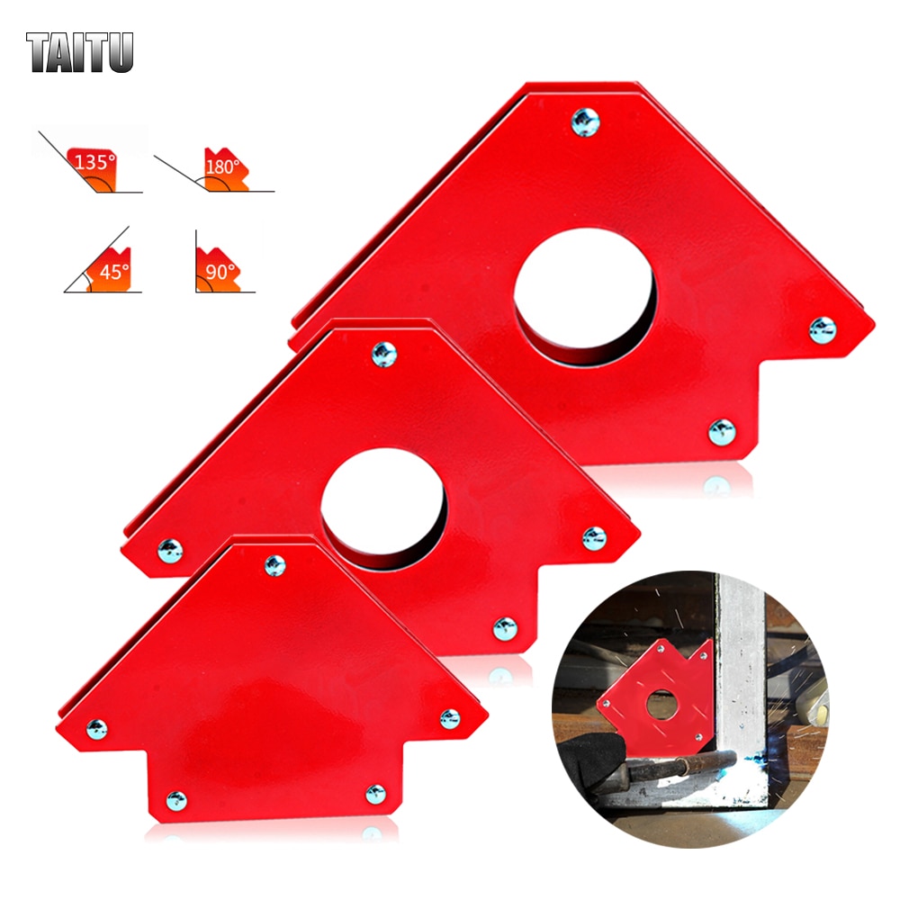 Magnetic Square Welding Magnet Square Holder for Electric Welding Magnetic Arrow Clamp Soldering Locator Iron Auxiliary Tools