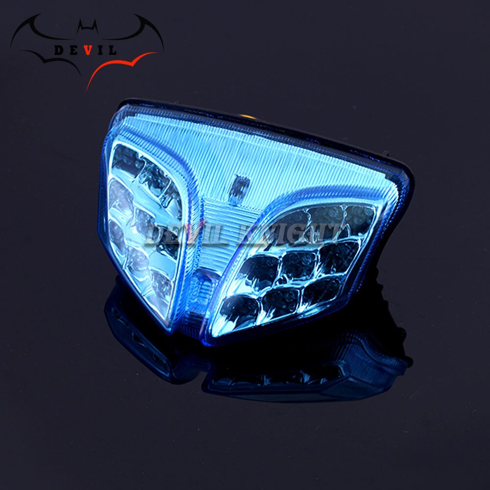 Feu arrière LED intégré pour Suzuki GSXR GSX-R, 600, 750, , , K8, K9, clignotant, accessoires lumineux pour motos, GSX-R, 1000: blue