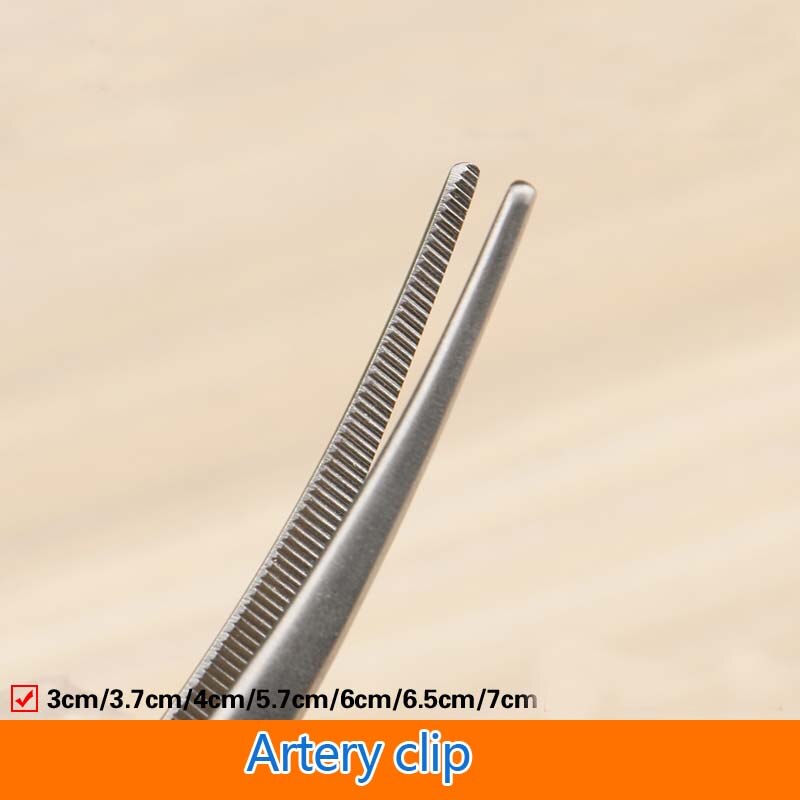 Arterial venous clamping stainless steel micro-device clip-down device temporary blocking clip hemostasis artery hemostat