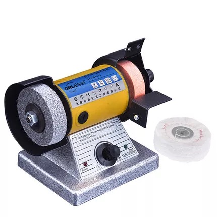 An Jieshun multi-function bench grinder engraving machine table grinding machine polishing machine jade grinding machine amber: Host cloth wheel