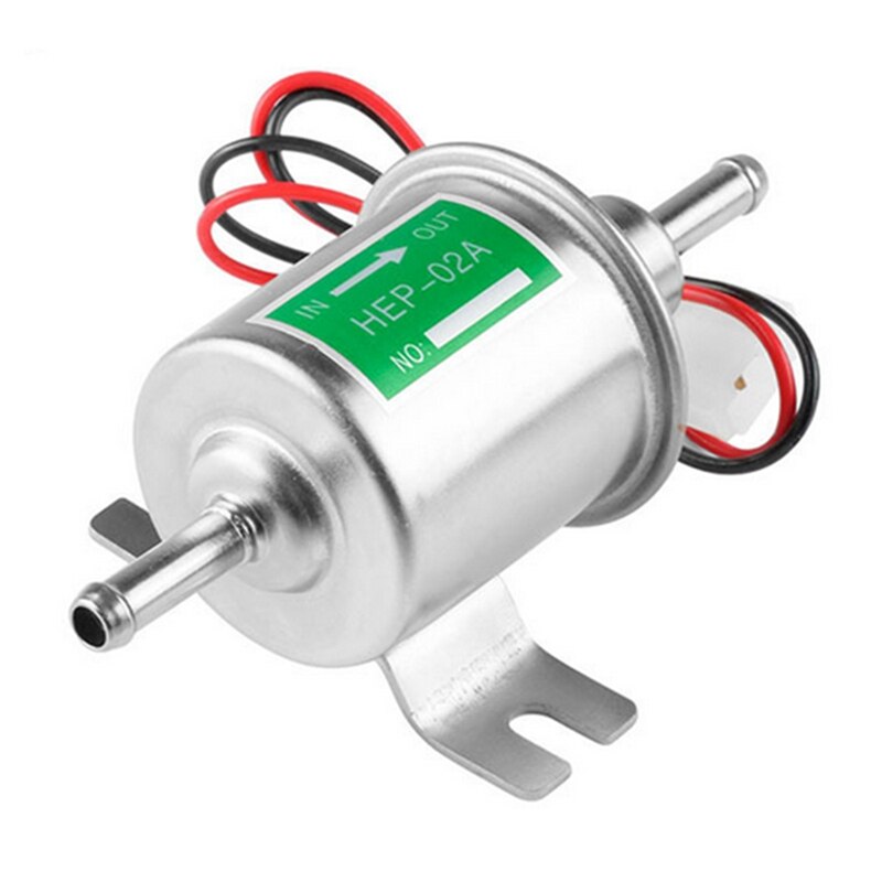 Universal Car Electric Fuel Pump Low Pressure Inline Petrol Gas D-Iesel HEP-02A: Default Title