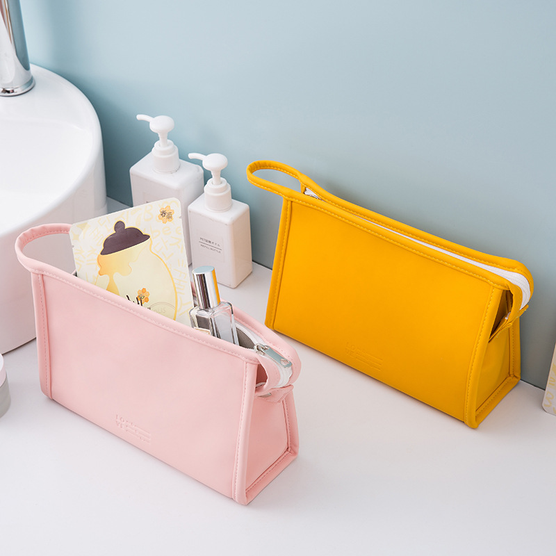 Vrouwen Cosmetische Tas Pu Lederen Waterdichte Rits Reizen Wassen Make Organisator Make Up Bag Pu 1Pc Grote Beauty Case