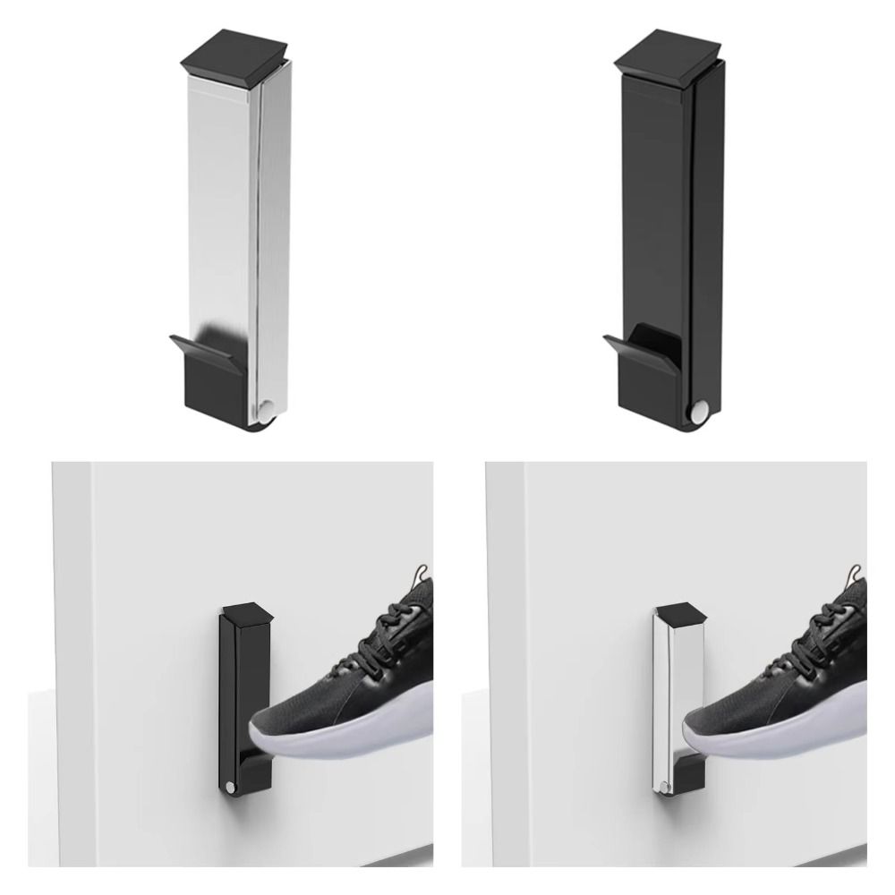 Geen boren Flip Deurstopper Kick Down Deurstop Zelfklevende winddichte stop Veiligheid Anti-collision Deurhouder Keeper