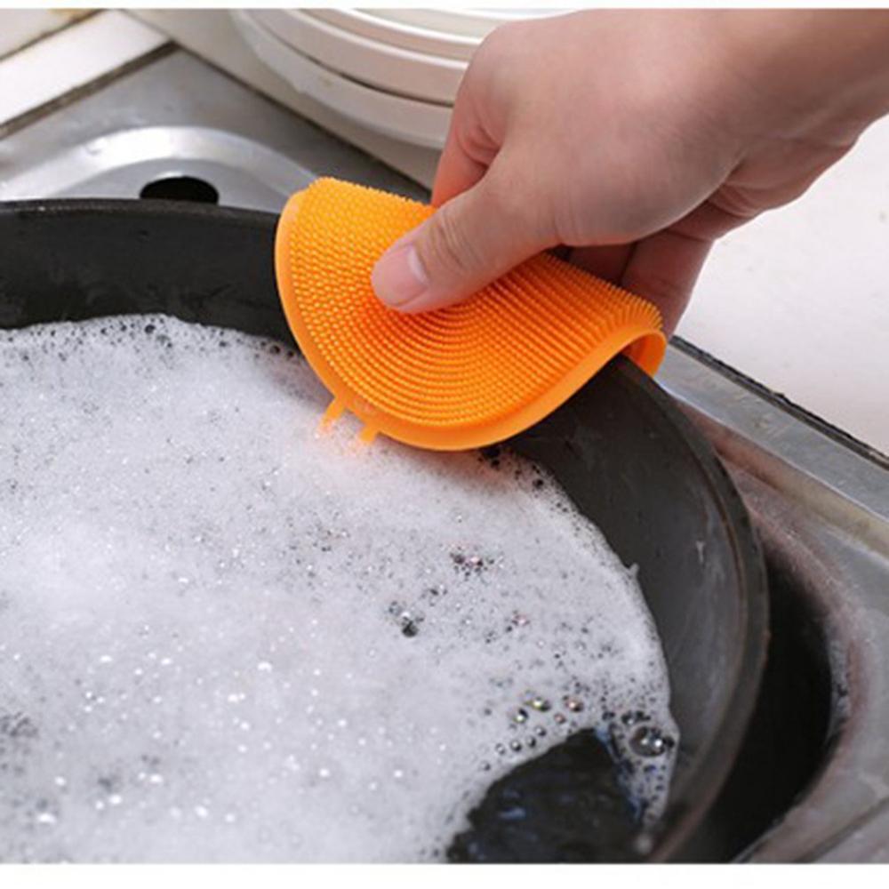 Siliconen Spons Afwas Keuken Scrubber Food-Grade Gerechten Multipurpose Sponzen Non Stick Schoonmaken Keuken Borstel