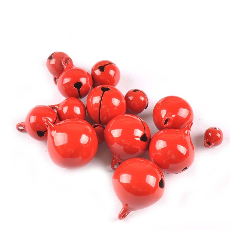 Goud/Zilver/Brons/Rood Retro Christmas Bells Koper Jingle Bells Voor Home Decor Party Xmas Diy Craft accessoires C2684: red / 18mm (5pcs)