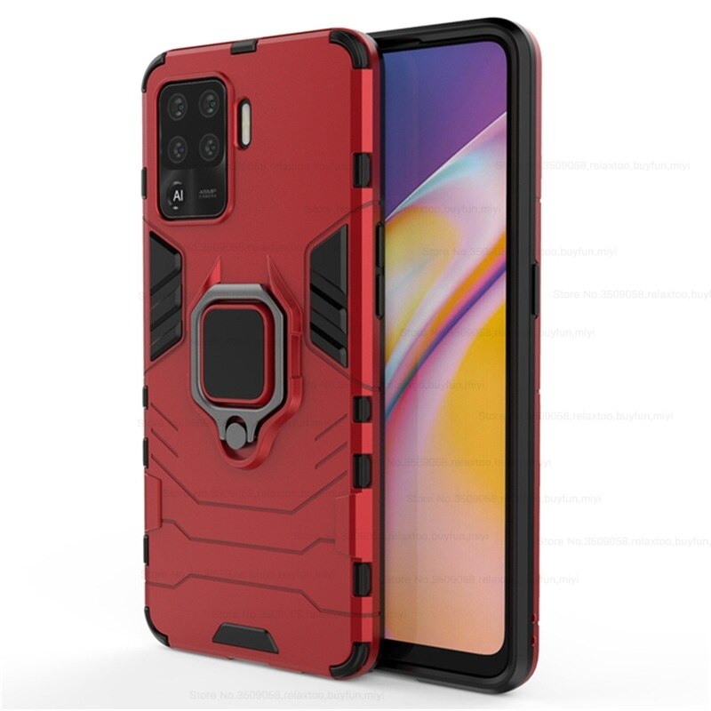 Armure Antichoc Coque pour OPPO Reno5 Lite Lumière Couvre Reno 5 Lite 5 Lite Étui Souple En Silicone Coque De Protection 6.43'': for OPPO Reno5 F / red