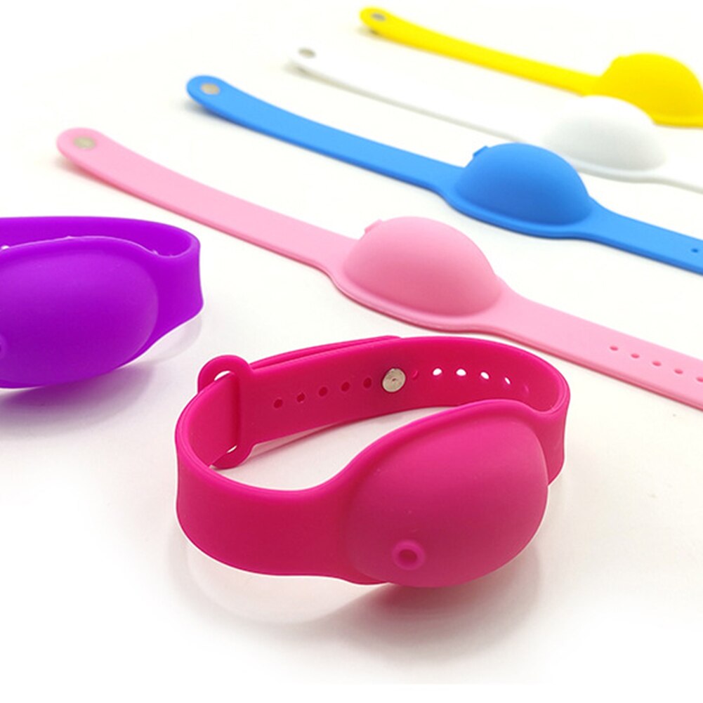 Draagbare siliconen armband alcohol desinfectiespray polsband dispenser handdesinfecterende gel houder horloge armband voor volwassenen/kinderen