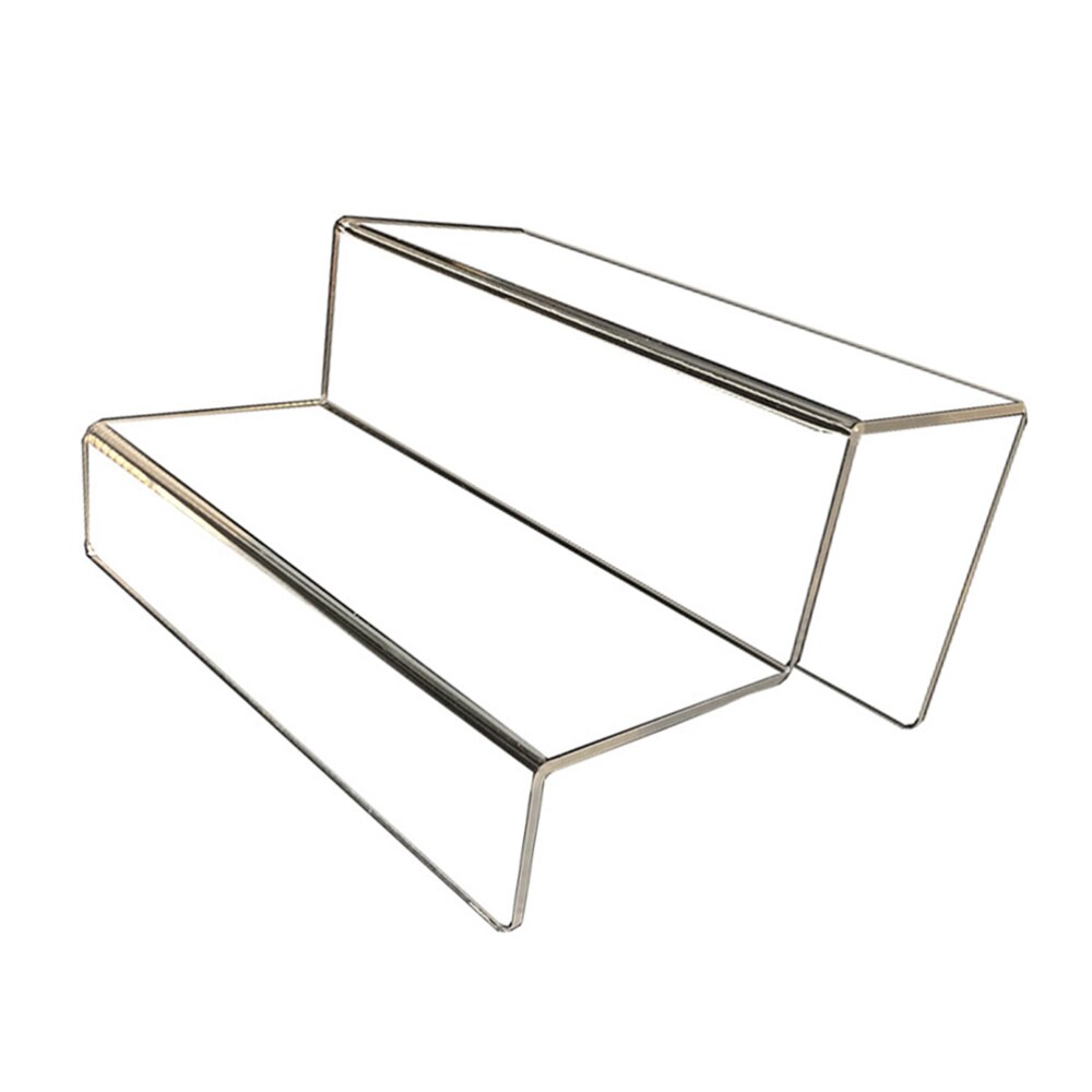 1 pc Display Stand Durable Stepped Acrylic Clear Desktop Organizer Holder for Models Ornaments Cosmetics