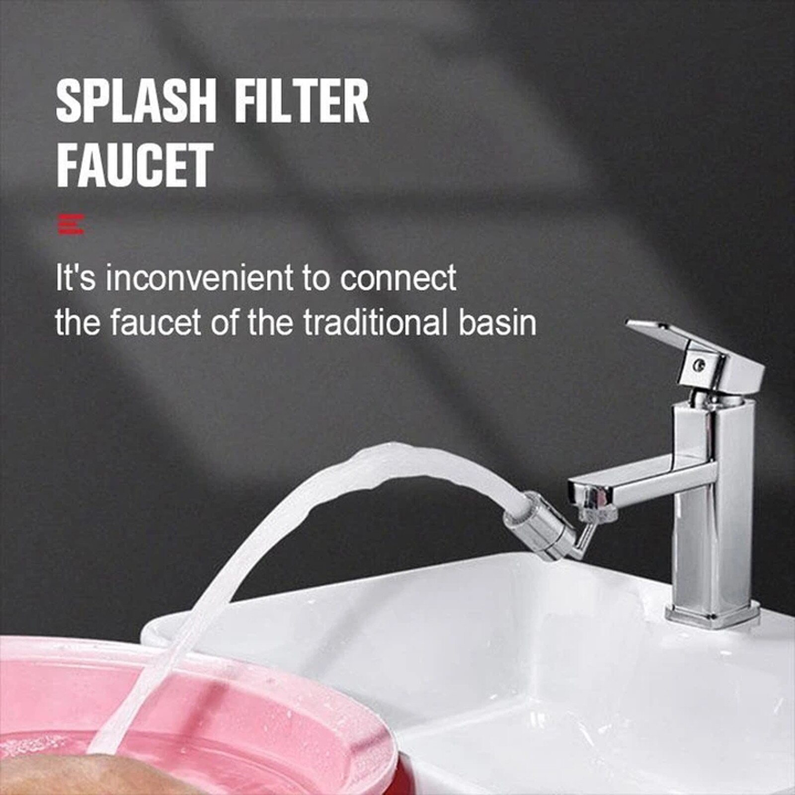 Universele Splash-Proof Filter Kraan Keukenkraan Beluchter Water Tap Nozzle Waskolf 720 ° Draaibaar Water Saving Kraan Filter F