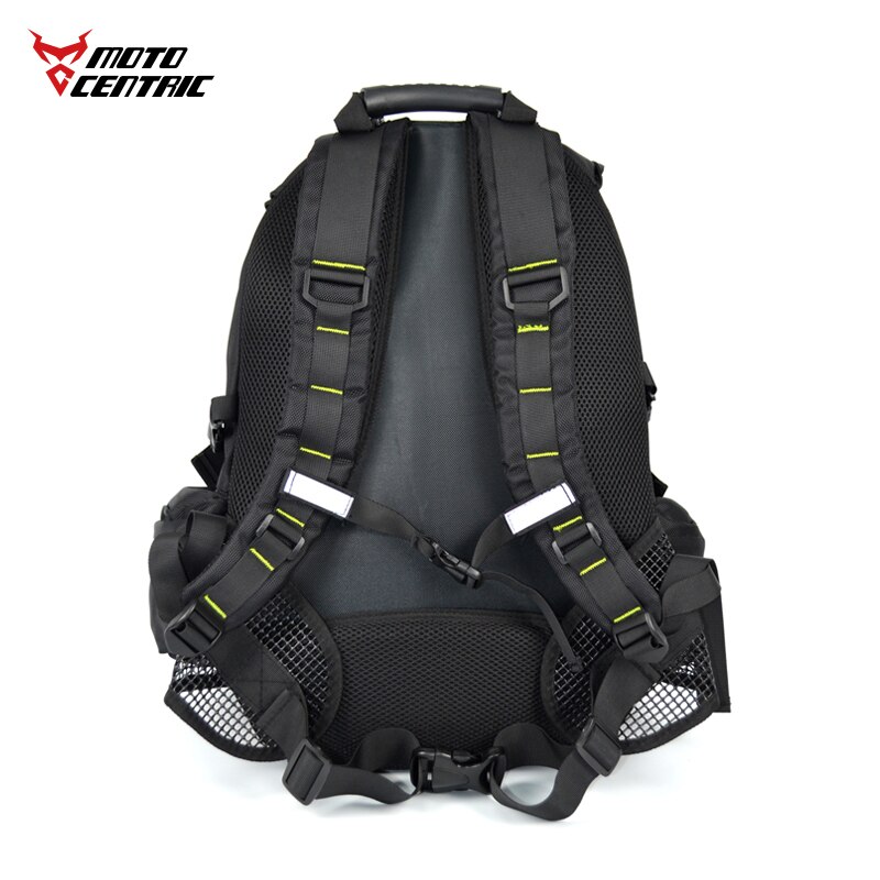 Mochila impermeable para motocicleta para hombre, bolsa de equipaje de viaje para Moto, magnética, color negro