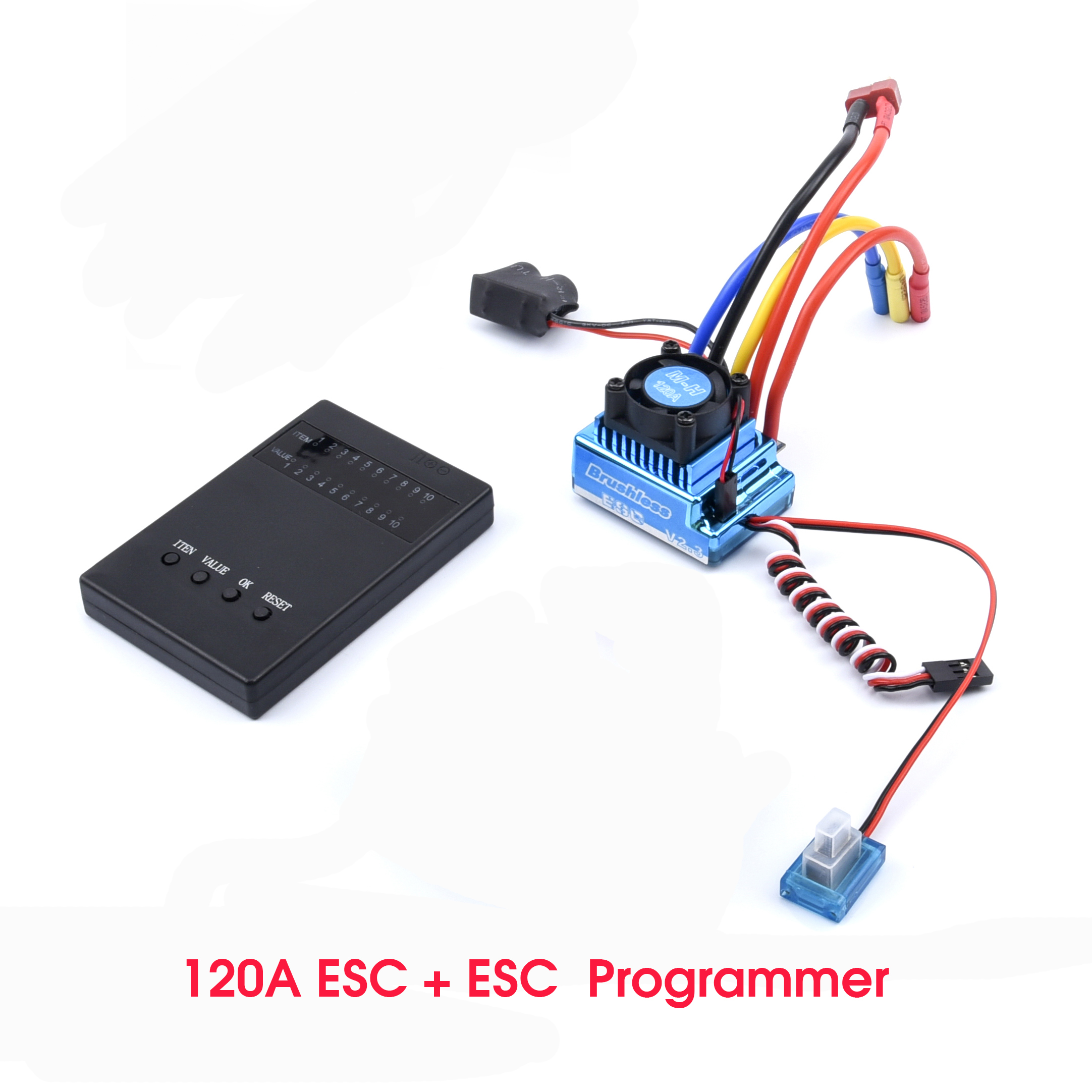 3650 2300KV / 3100KV / 3900KV / 4300KV / 5200KV Brushless Motor &amp; 45A 60A 80A 120A ESC Combo for 1:10 RC Car Boat Part: 45A with Heatsink