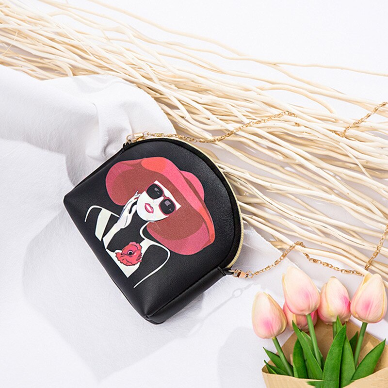 Girl Crossbody Bags Mini Stylish Pattern Messenger Bags Shell Shape Shoulder Bag SER88