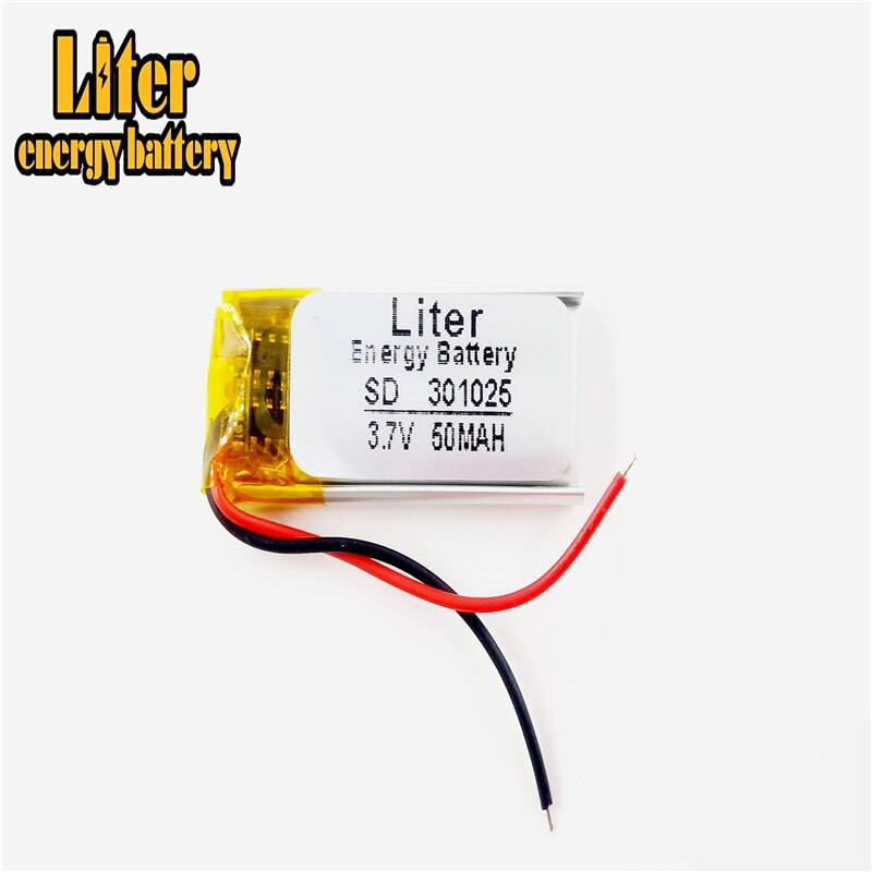 301025 3.7v 50 mah 301225 litiumpolymer li-po li ion laddningsbara battericeller för  mp3 mp4: 301025