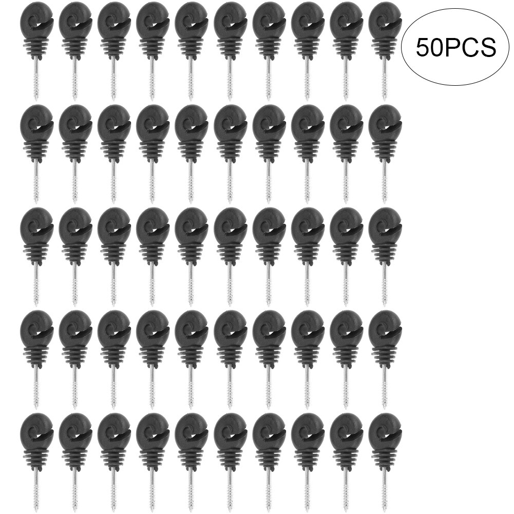 50Pcs Elektrische Hek Offset Ring Isolator Voor Hout Post Hekwerk Schroef In Berichten Draad Veilig Landbouw Tuin Accessoires