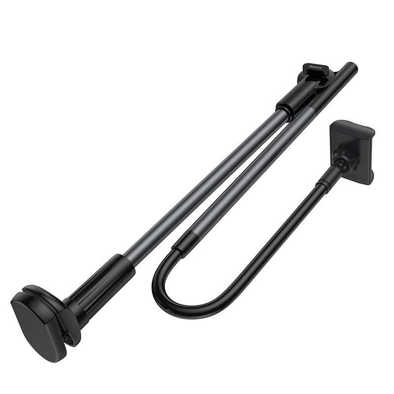 Baseus 360 Roterende Flexibel Lange Arm Lui Telefoon Houder Verstelbare Desktop Bed Tablet Clip Voor Iphone Xiaomi Mobiele Telefoon Houder: Black