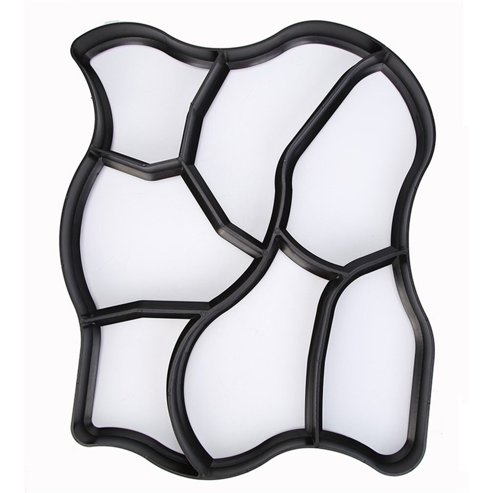 12 Models Manually Paving Cement Brick Concrete Molds DIY Plastic Path Maker Mold Garden Stone Road Mold Garden Decoration