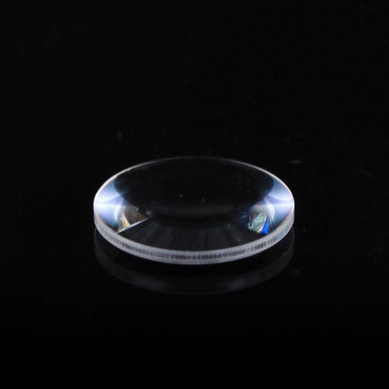 Optical double convex lens diameter 28mm focal length 46.758mm K9 customization
