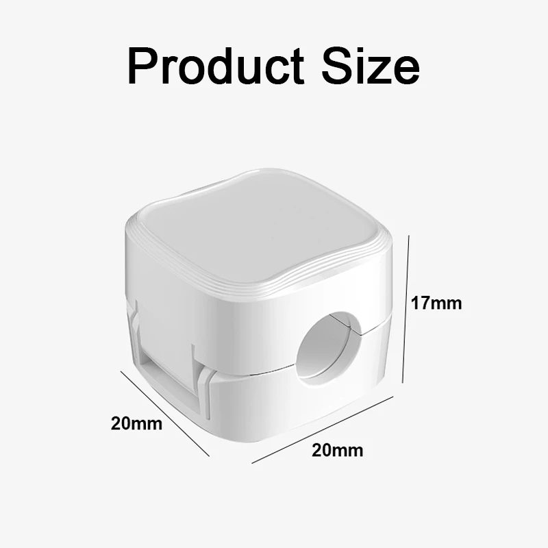 6 Stuks Magnetische Telefoon Kabel Clips Verstelbare Kabel Manager Snoer Houder Onder Bureau Kabel Management Wire Keeper Kabel Organizer