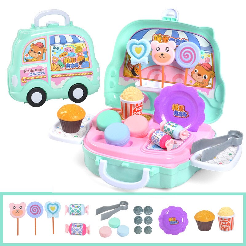 Giocattoli da cucina per bambini simulazione distributore automatico portatile giocattoli educativi per auto mini cucina cibo finta gioca taglio giochi di ruolo giocattolo per ragazze: Candy Sale Car
