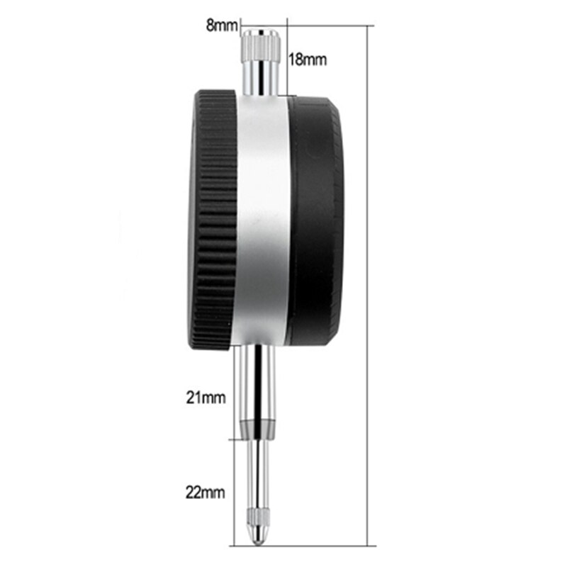 Ip54 0-12.7mm rækkevidde digital måleskive indikator præcision 0.01mm tommer tester skive indikator