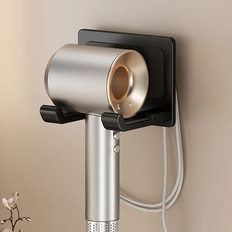 Aluminium Hair Dryer Rack Wall Mounted Bathroom Storage Organizer for Hairdryer Stand Support Cradle Holder Shelves: Yellow