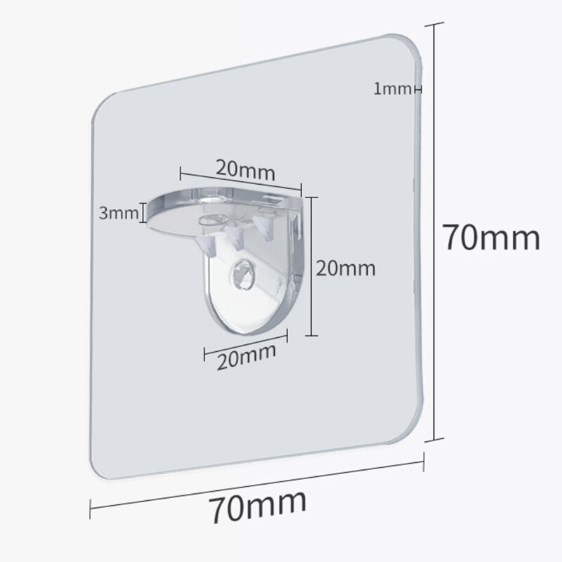 4/8Pcs Plastic Shelf Support Clips Adhesive Pegs Closet Cabinet Shelf Support Clips Wall Hanger For Kitchen Bathroom Wardrob