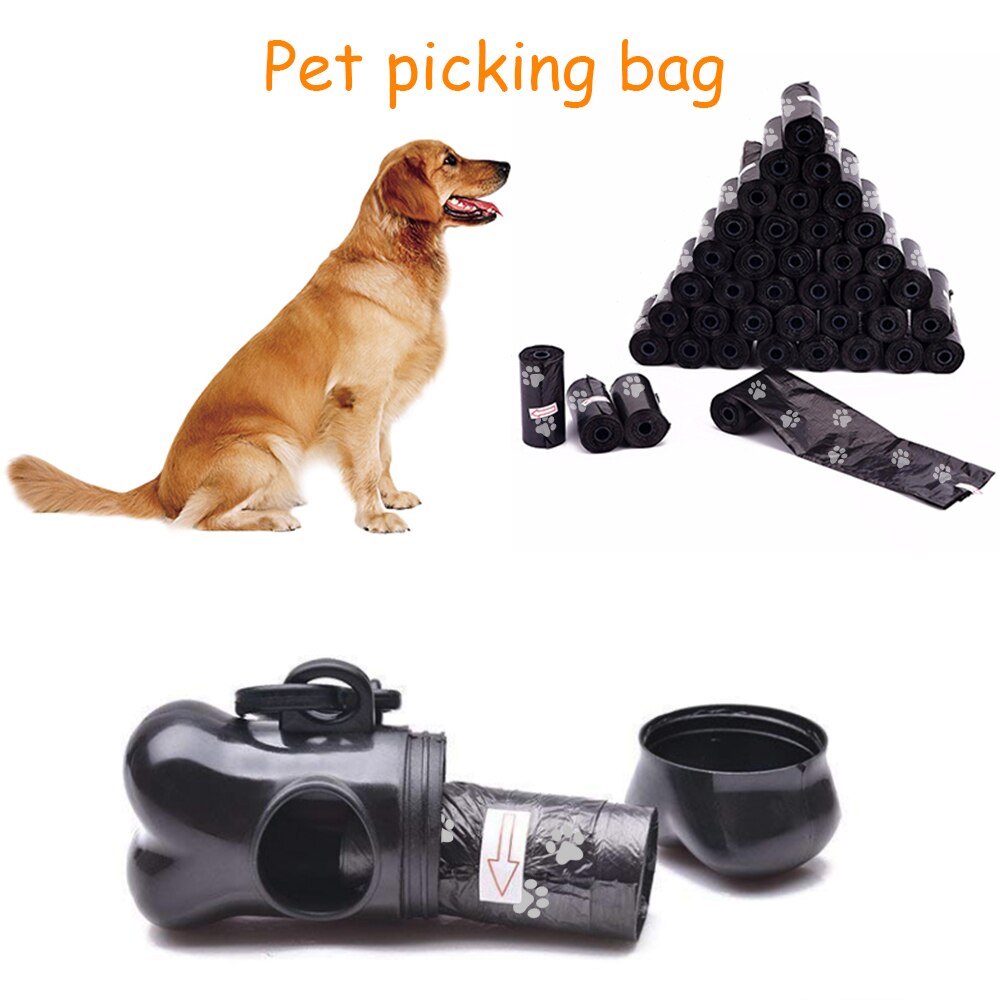Huisdier Afvalzak Dispenser Voor Hond Kak Tassen Bone Vorm Plastic Huisdier Kleine Hond Outdoor Afval Kak Bag 10 Roll huisdier Afval Kak Tassen