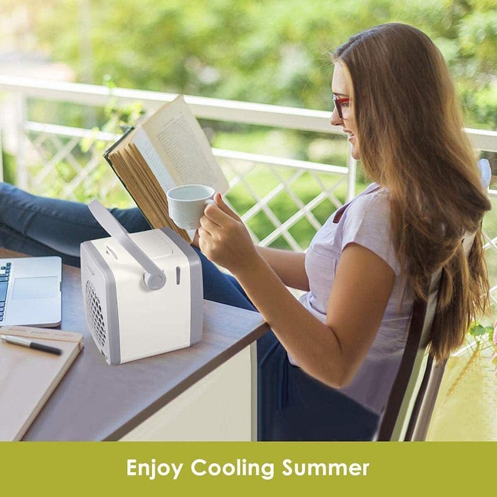 Portable Mini Air Conditioner Portable Home Air Cooler USB Personal Space Cooler Fan Air Cooling Fan Device Room Cooling Only CE
