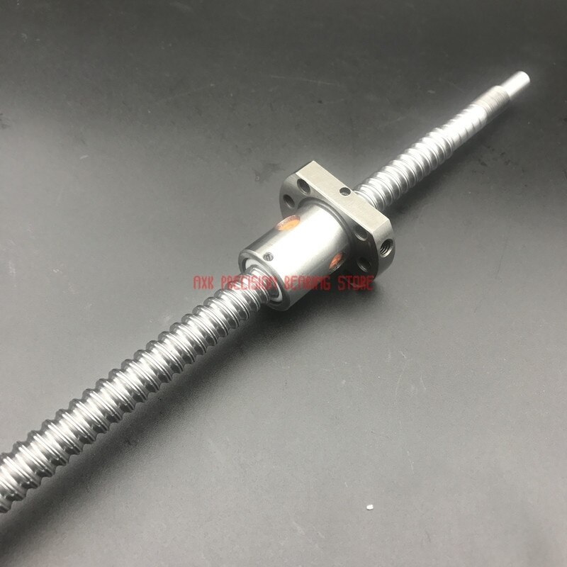 Cnc części routera Sfu1605 300mm walcowane śrubin kulkowe C7 Ballscrew L z jeden 1605 kołnierz pojedyncze piłka nakrętka Bk/ bf12 obrabiane robić części Cnc