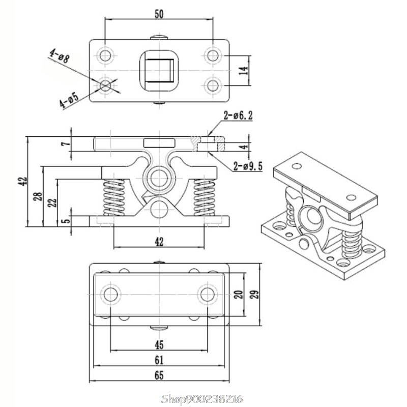 Zinc Alloy Door Stops Retainer Catch Door Stopper Spring Lock for Caravan Motorhomes Boat Hardware D24 20