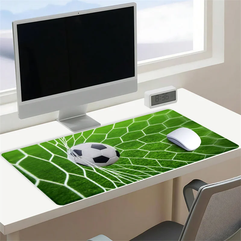 Football Themed Mouse Pad Anti-slip Rubber Base Desk Accessories Football Net Mat 40X90CM Pads Rectangular Shape Gaming Mousepad
