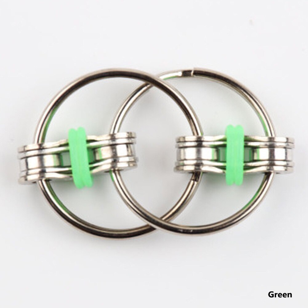 1 Uds. Cadena de juguete para niños Fidget toy Hands Spinner llavero juguetes para aliviar el estrés TDAH superior