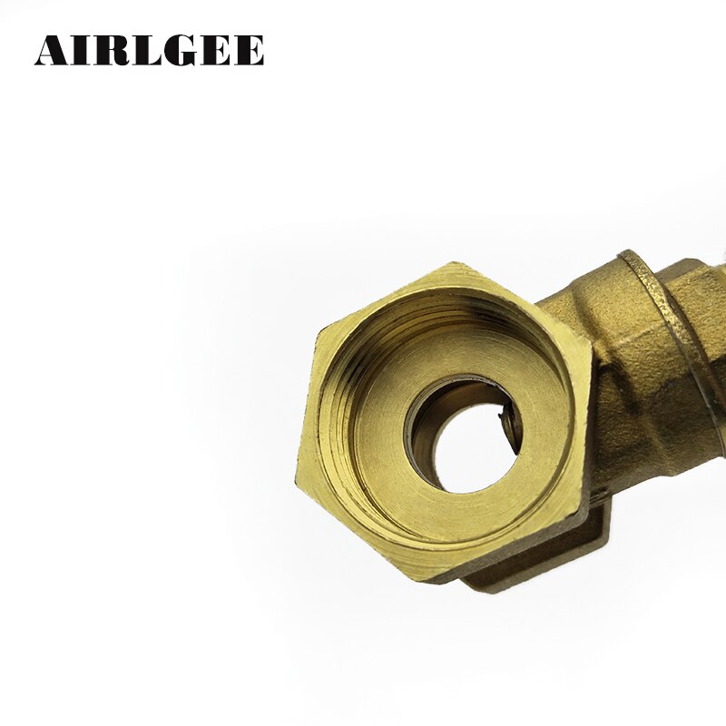 3/4 inch 25mm Diameter DN20 Brass Water Gate Valve Switch with Red Steel Handwheel