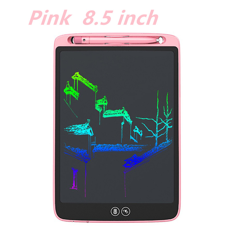12" 10 "8.5 " LCD Writing Tablet Electronic Graphic Tablet For Drawing Art Light Drawing Board Digital Tablet Drawing Pad: Pink  8.5 inch