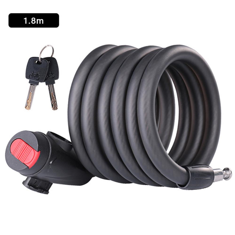 Anti Theft Bike Lock Steel Wire Safe Bicycle Lock MTB Road Bicycle Lock 1.2m 1.8m Password lock Anti-theft