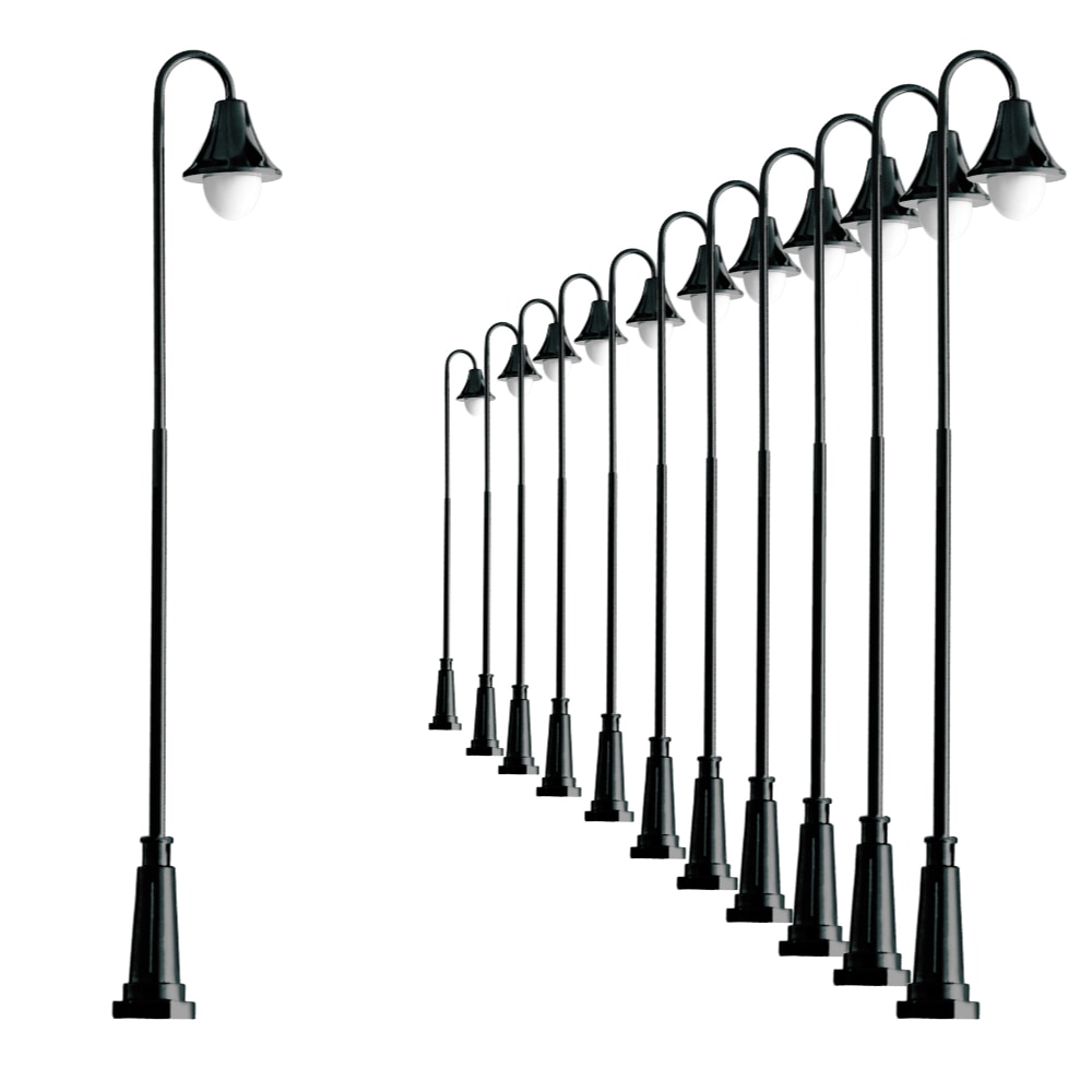 Lampada da treno ferroviaria a luce da giardino 12v LED Coolwhite Sand Table architettura kit di costruzione per la decorazione del paesaggio del parco 3 pezzi