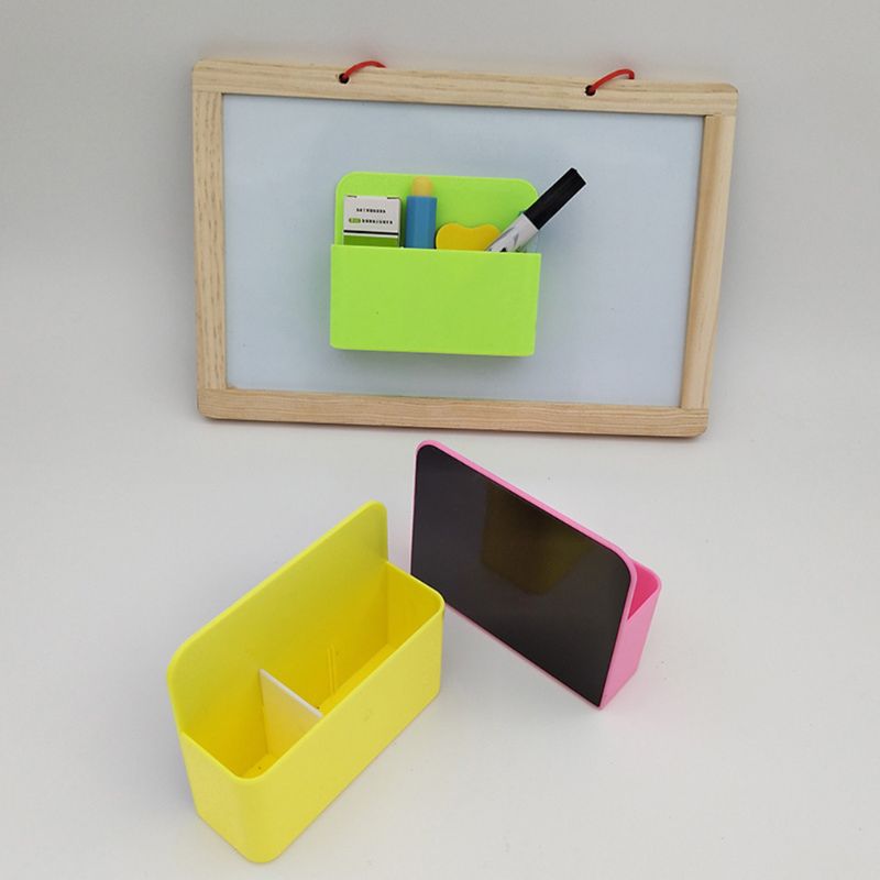 Magnetiska whiteboard markörer penna penna hållare arrangör lagring container kontor