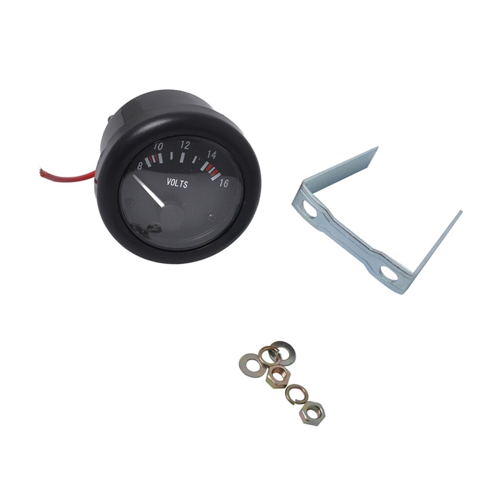 52mm 2 " led-kevyt vene 8-16v voltin voltin jännitemittarin mittari