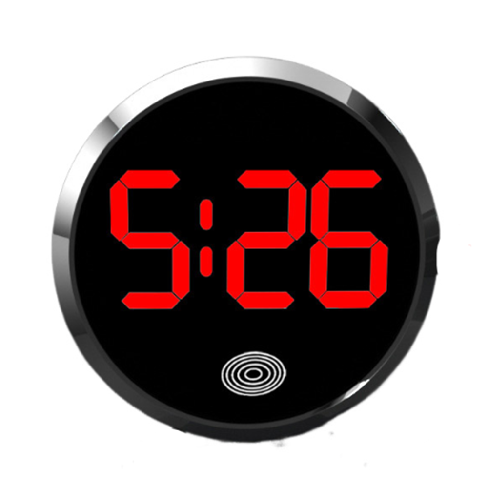 Touch-Activated Car Dashboard Clock Mini Novelty LED Electronic Watch LED Time Display Simple Luminous Car Clock Home/Office: Yellow