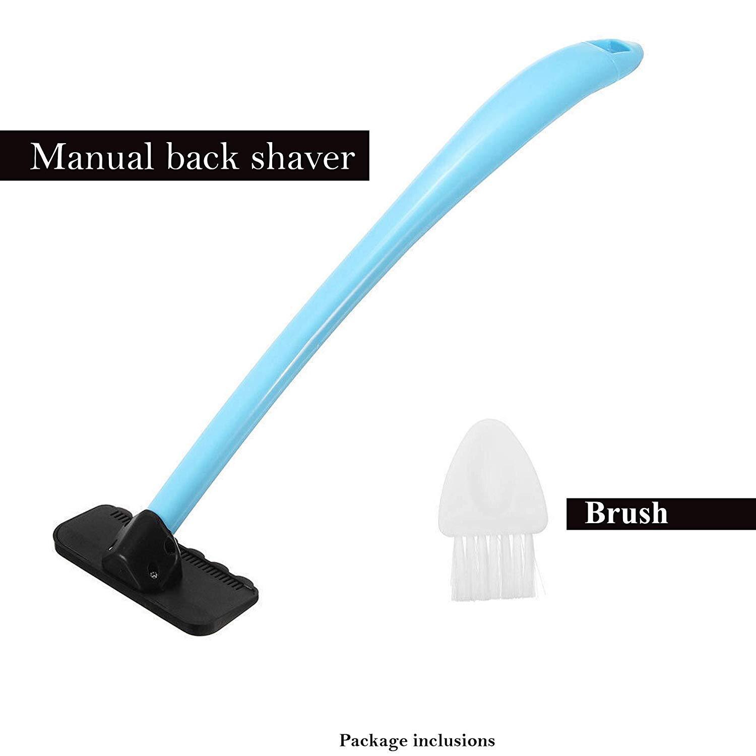 Manual Back Hair Shaver Blade Trimmer Do-it-yourself Whole Body Leg Back Hair Razor Long Handle Big Blade Hair Removal Razor: Default Title